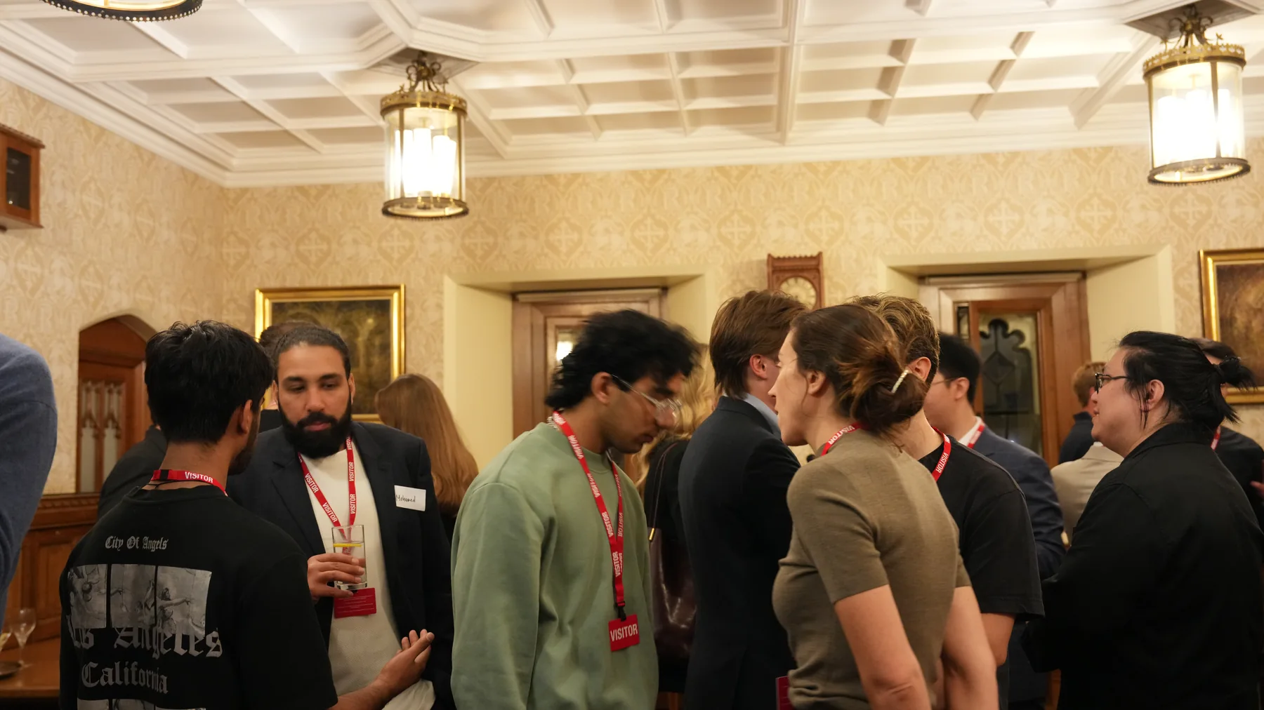 Attendees chatting during the House of Lords reception