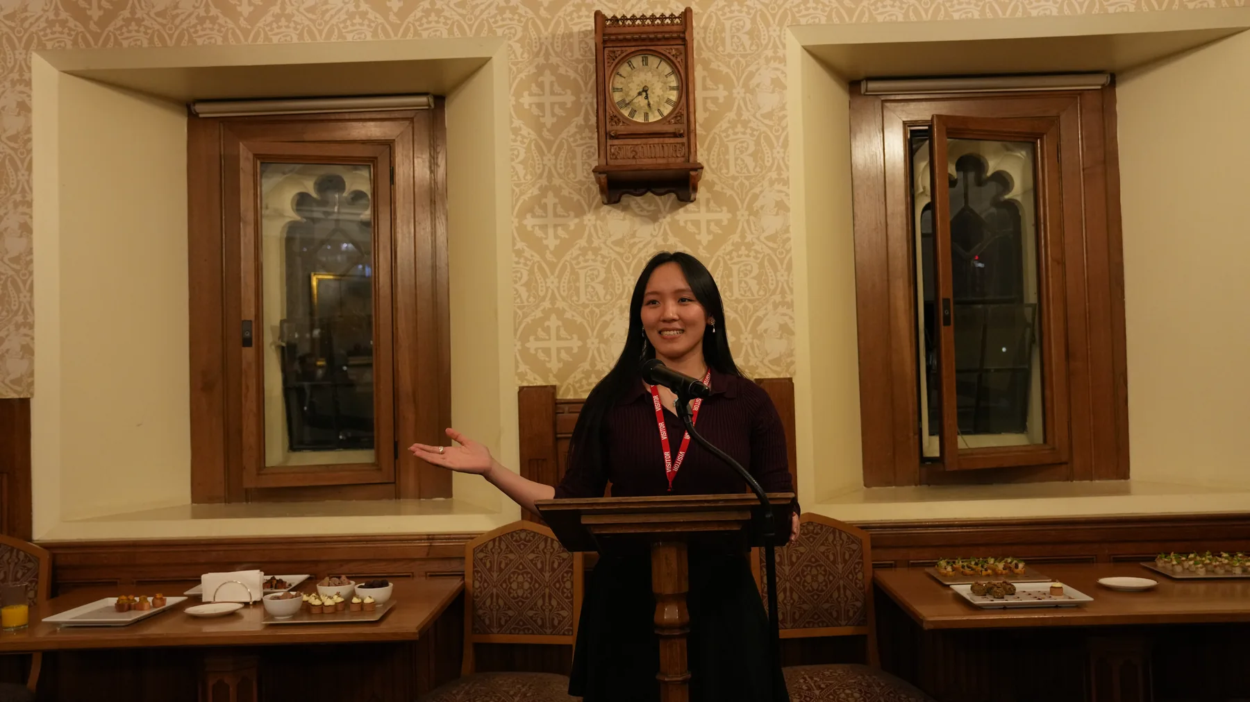 Speaker addressing the gathering at the House of Lords