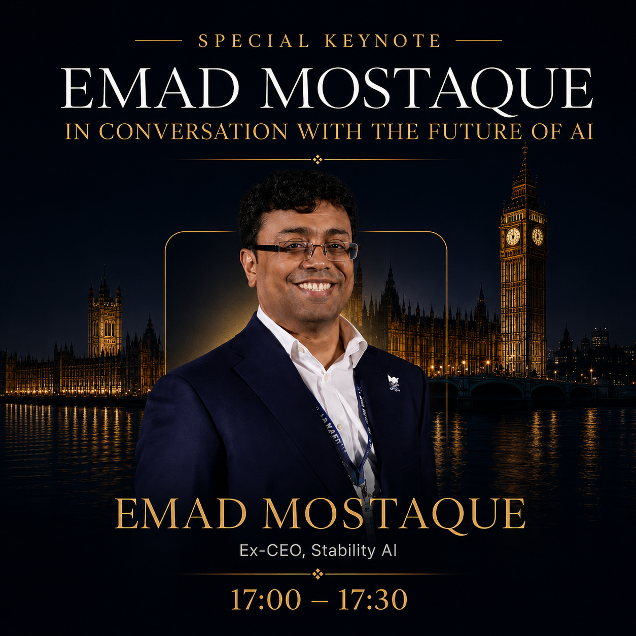 Emad Mostaque — Special Keynote: In Conversation with the Future of AI